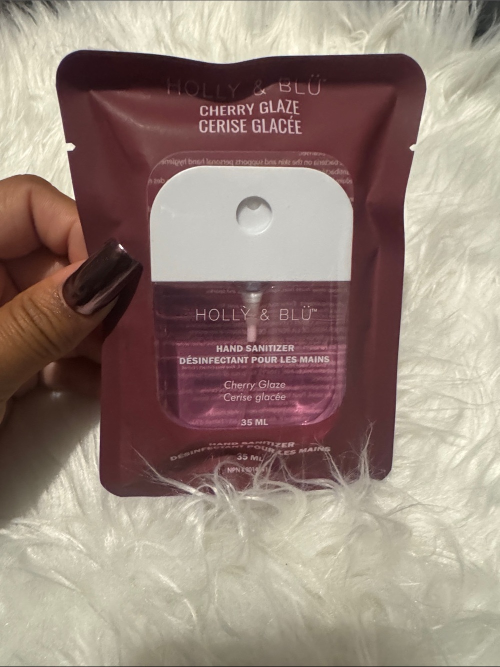 Holly and Blu Cherry Glaze Hand Sanitizer - Pink